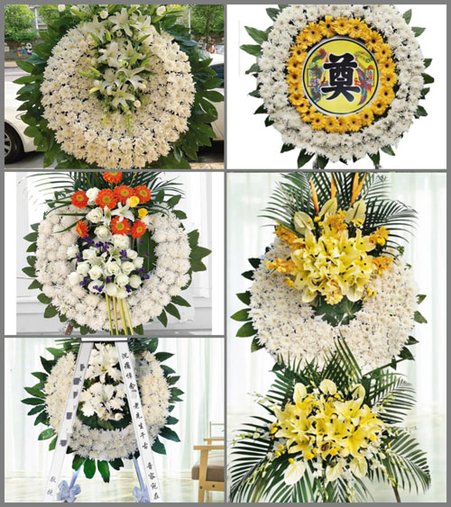 四川达州宣汉县君塘镇花圈速递